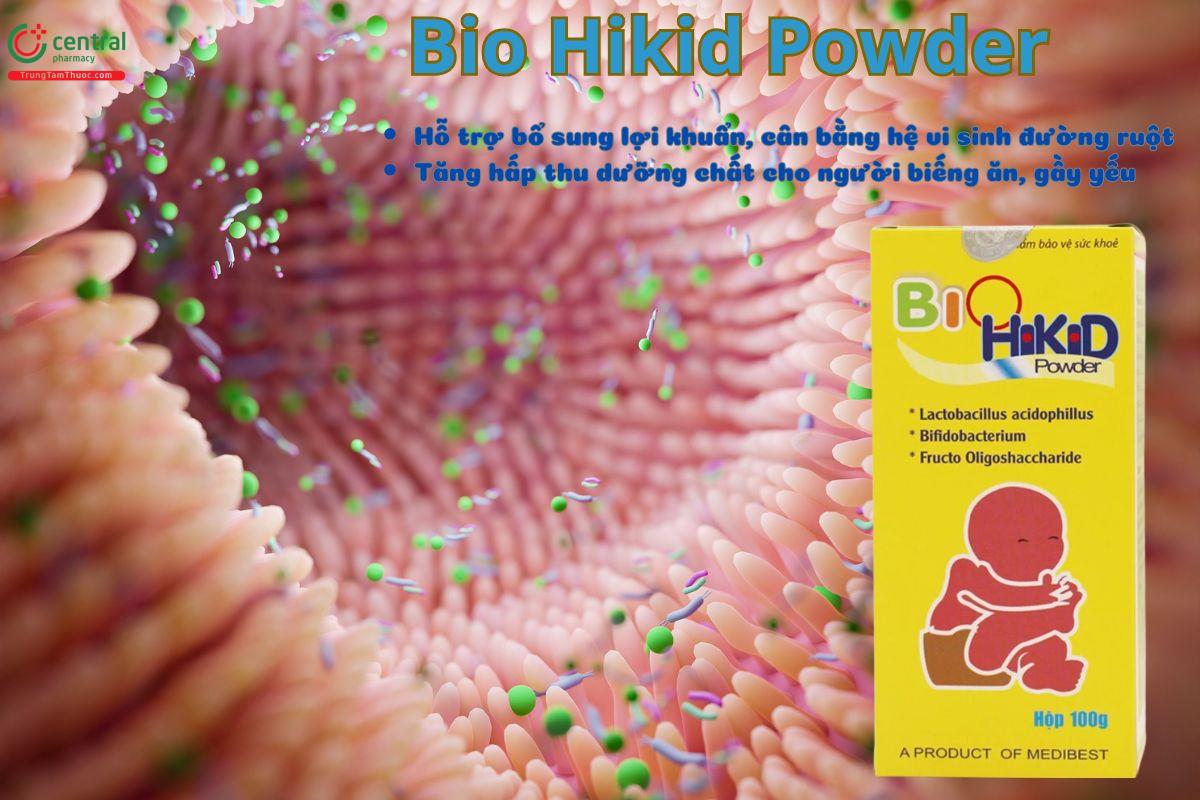 Bio Hikid Powder giúp cân bằng lợi khuẩn, cải thiện hệ tiêu hoá