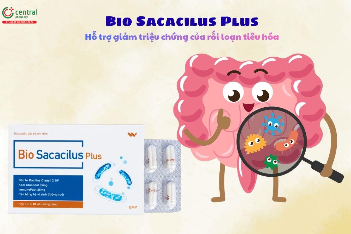 Bio Sacacilus Plus - Cân bằng vi sinh đường ruột, giảm rối loạn tiêu hóa