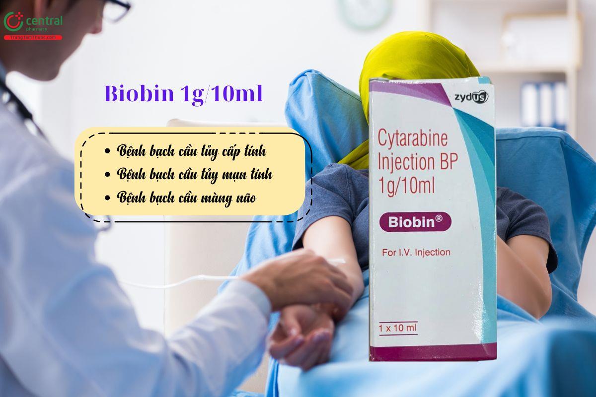 Thuốc Biobin 1g/10ml - Điều trị bệnh bạch cầu tủy, bạch cầu màng não