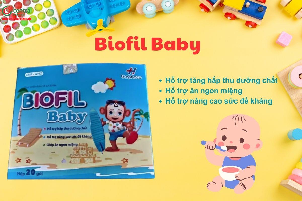 Biofil Baby giúp ăn ngon miệng, tăng sức đề kháng cho bé