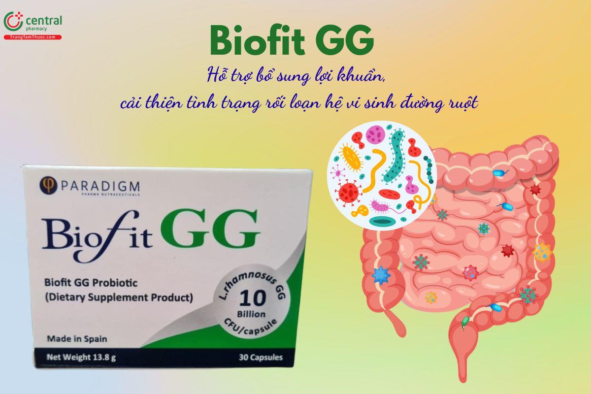 Biofit GG hỗ trợ bổ sung lợi khuẩn, cân bằng vi sinh đường ruột