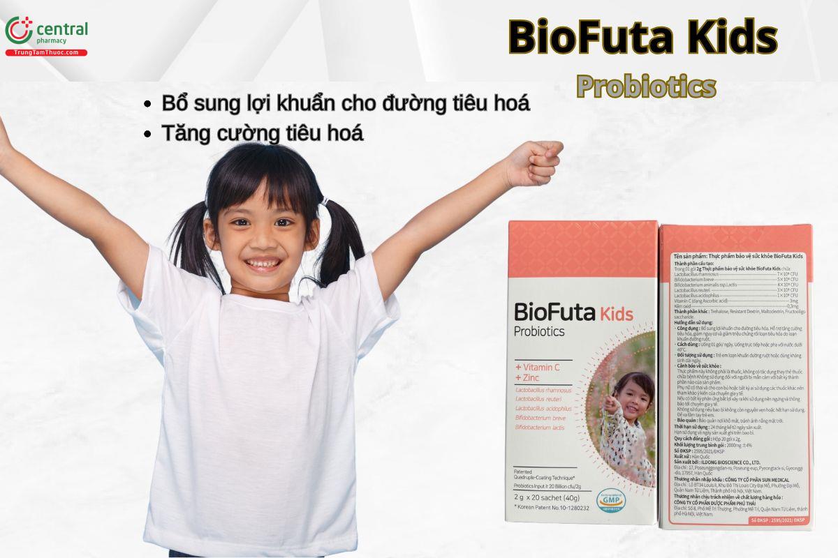 BioFuta Kids Probiotics bổ sung lợi khuẩn cho đường tiêu hoá