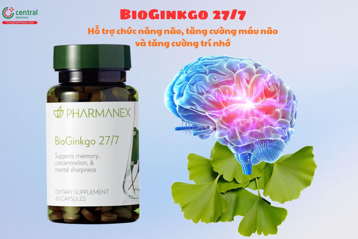 BioGinkgo 27/7 giúp tăng cường trí nhớ, tăng chức năng não bộ