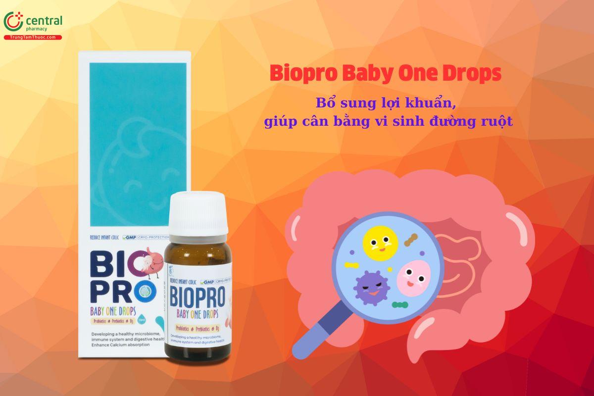 Biopro Baby One Drops - Bổ sung lợi khuẩn, cân bằng vi sinh đường ruột