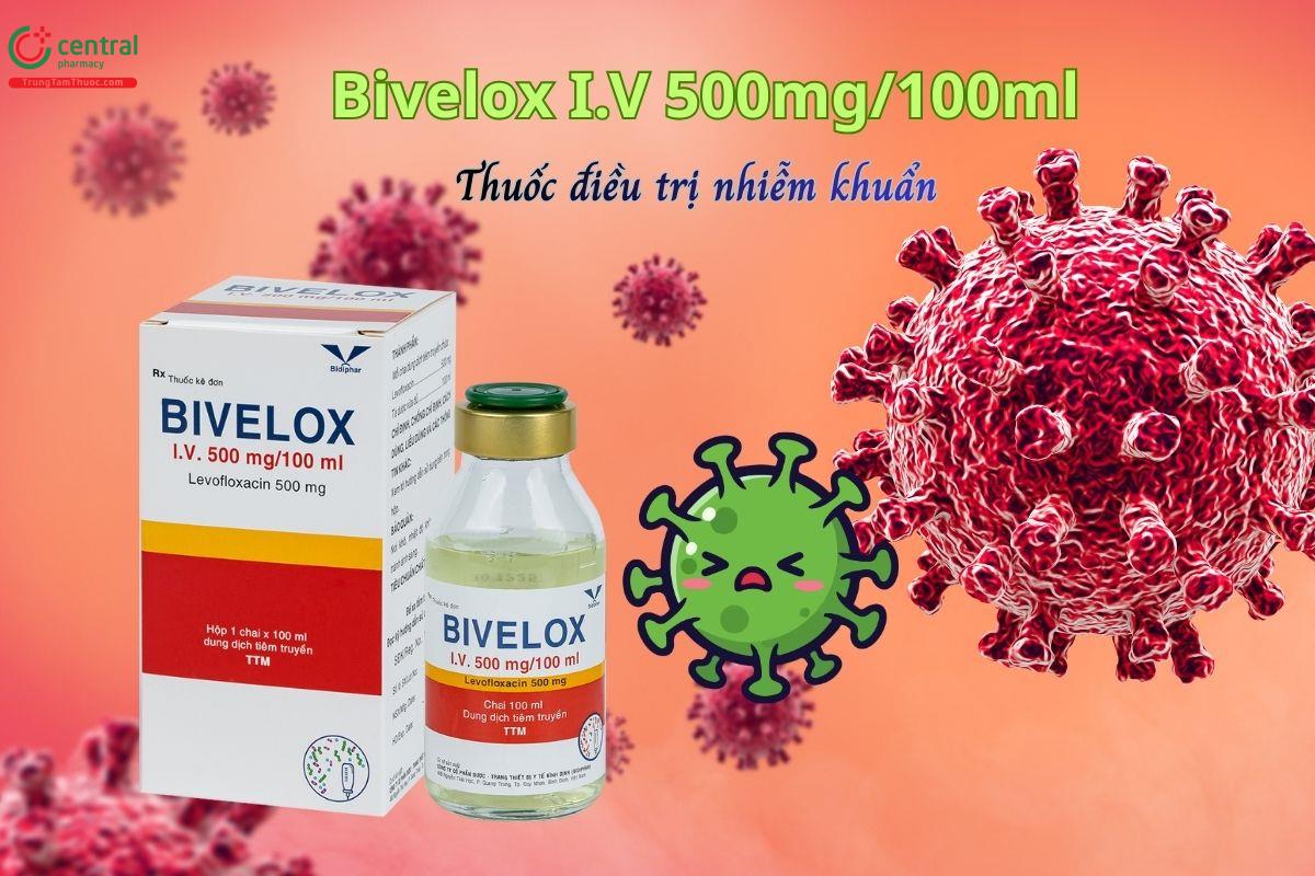 Thuốc tiêm Bivelox I.V 500mg/100ml - Điều trị các bệnh nhiễm khuẩn