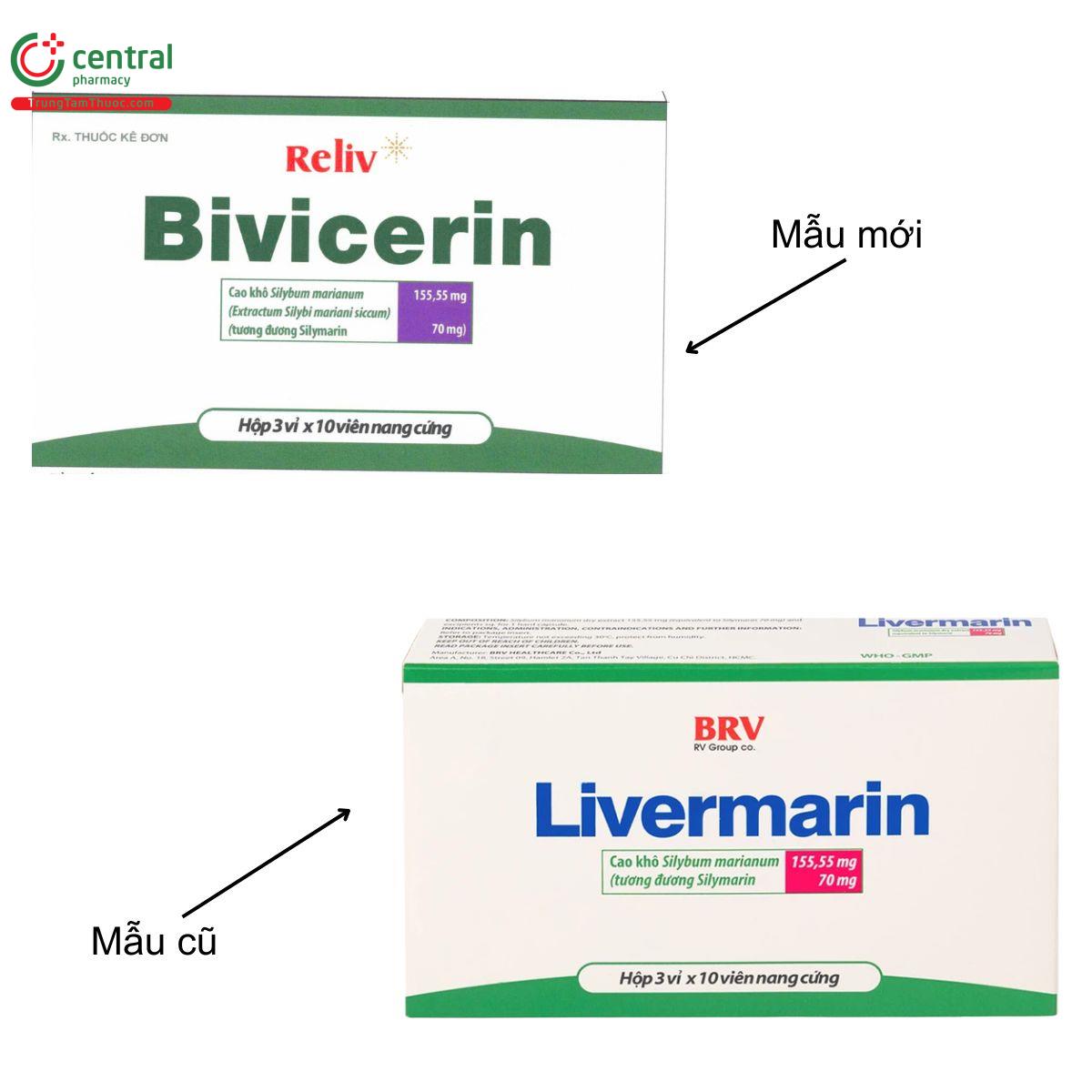 Thông báo thay đổi tên thuốc Livermarin thành Bivicerin