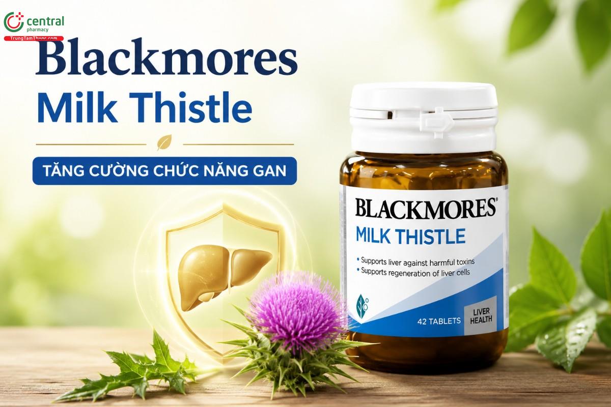 Blackmores Milk Thistle tăng cường chức năng gan