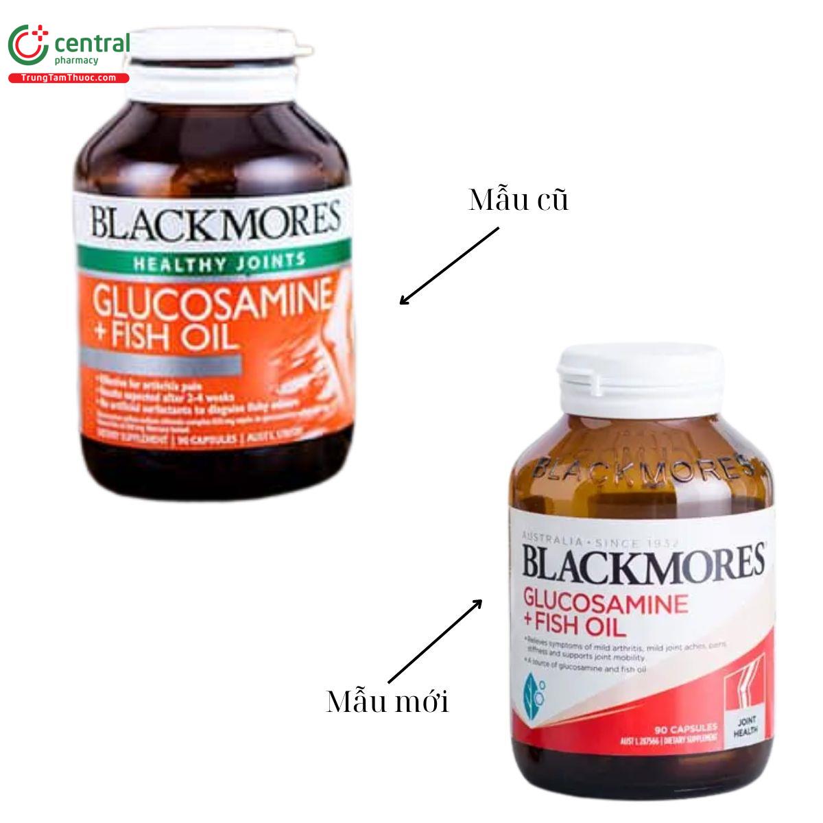 Thông báo thay đổi bao bì Blackmores Glucosamine + Fish Oil
