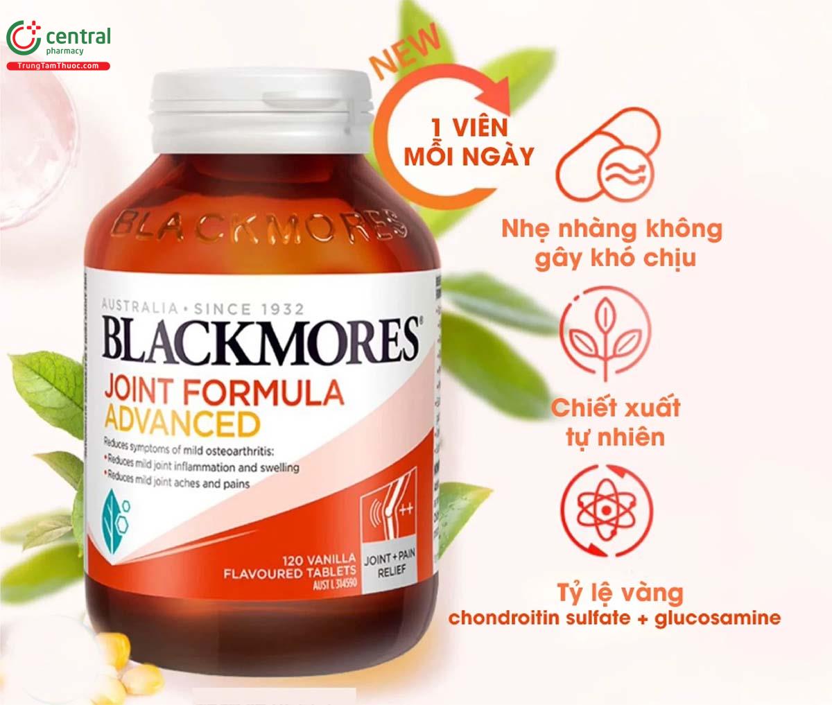 Blackmores Joint Formula Advanced 120 viên giúp khớp vận động linh hoạt