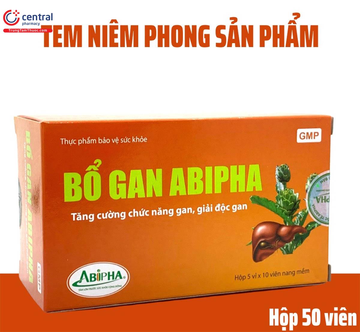 Bổ Gan Abipha giúp tăng cường chức năng gan
