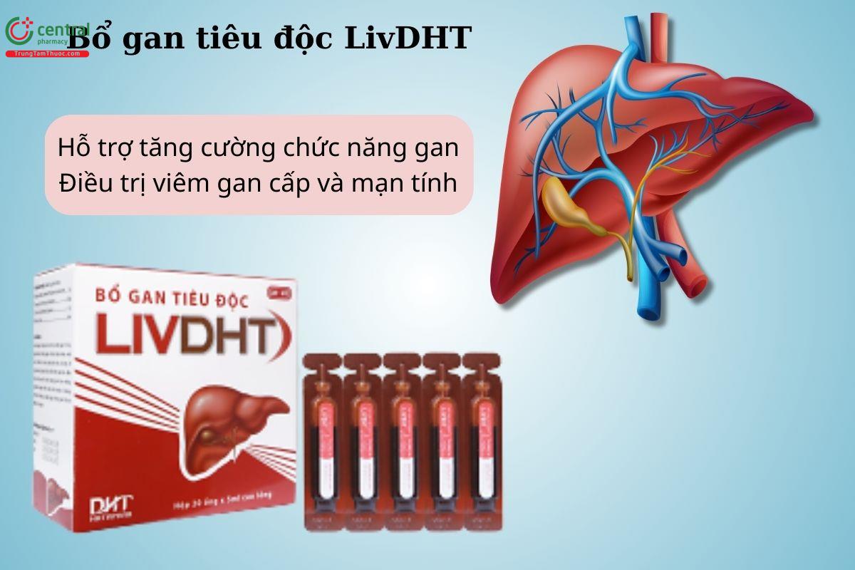 Tác dụng của thuốc Bổ gan tiêu độc LivDHT