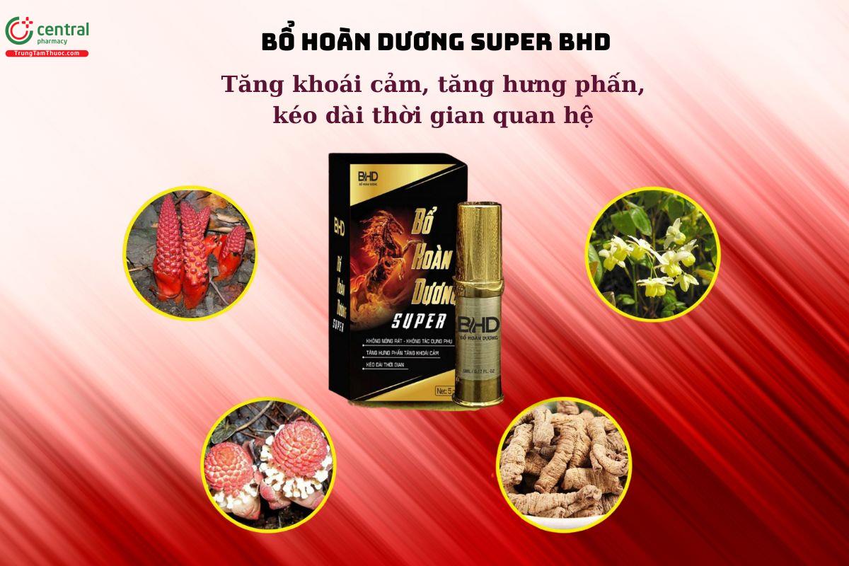 Xịt Bổ Hoàn Dương Super BHD - Tăng khoái cảm, kéo dài thời gian quan hệ