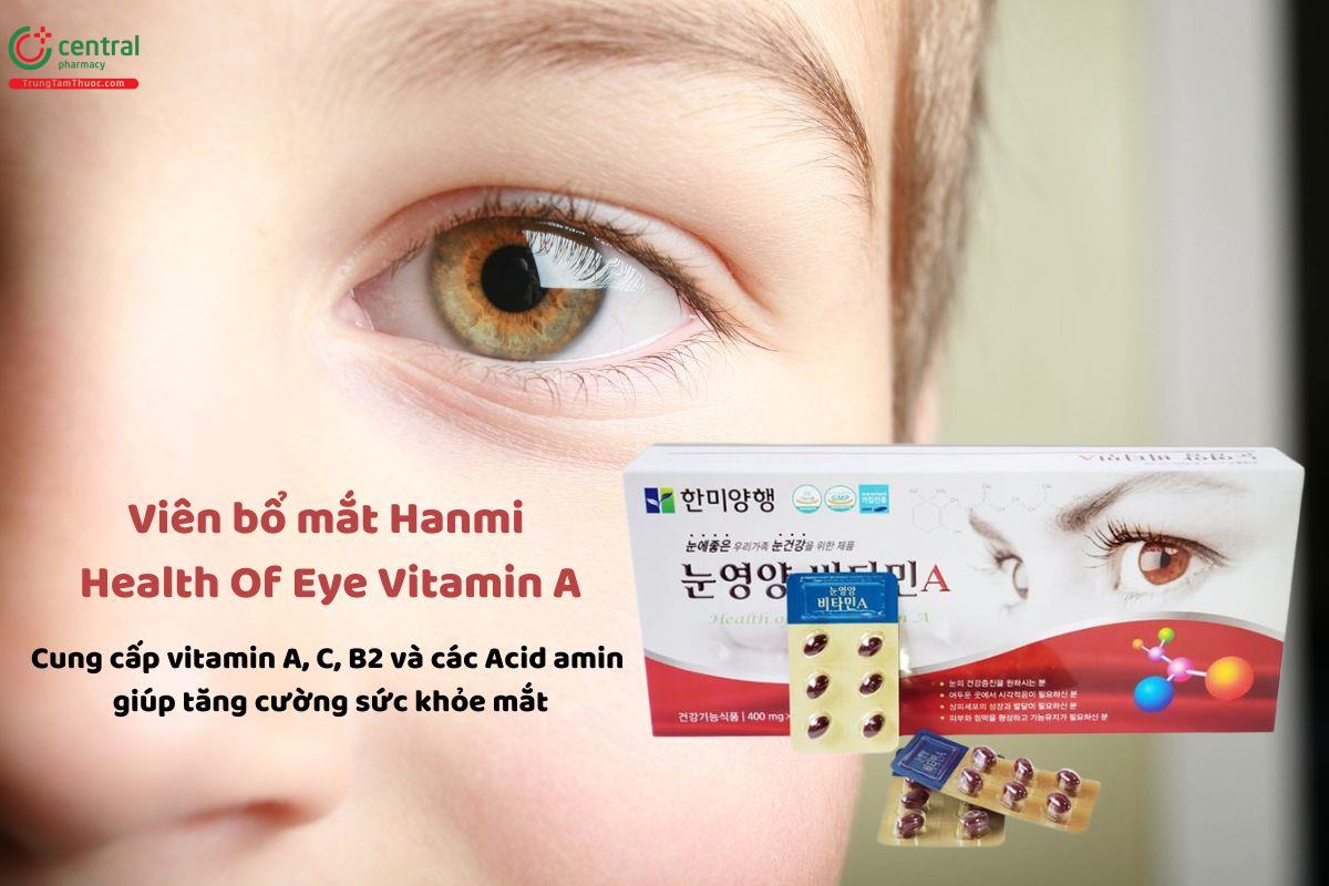 Bổ mắt Hanmi Health Of Eye Vitamin A Hàn Quốc giúp mắt sáng khỏe