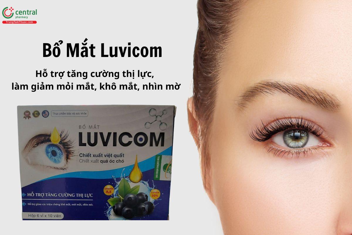 Bổ Mắt Luvicom giúp tăng cường thị lực, giảm khô mắt, nhìn mờ