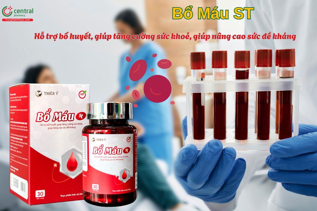 Viên uống Bổ Máu ST giúp bổ huyết, nâng cao sức khoẻ