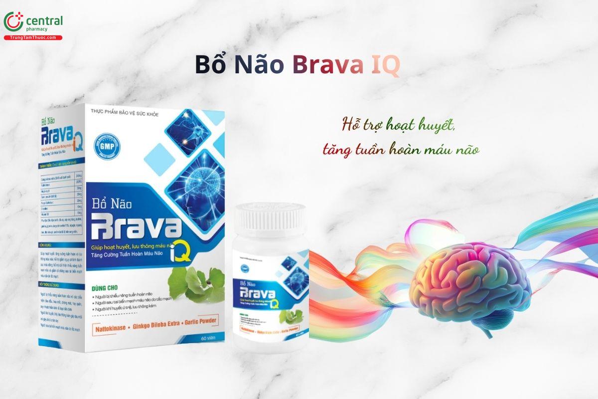 Bổ Não Brava IQ - Hoạt huyết, tăng tuần hoàn máu não