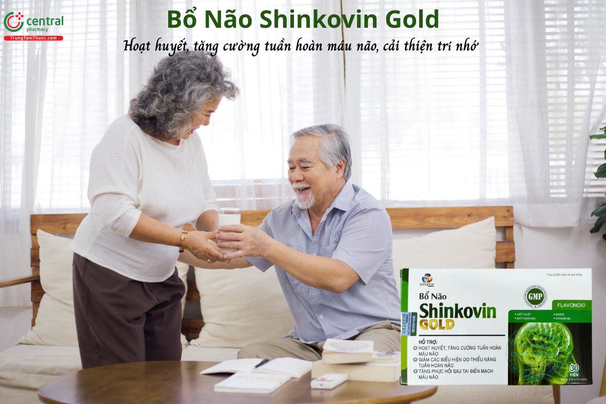 Bổ não Shinkovin Gold - Tăng cường tuần hoàn máu não, cải thiện trí nhớ
