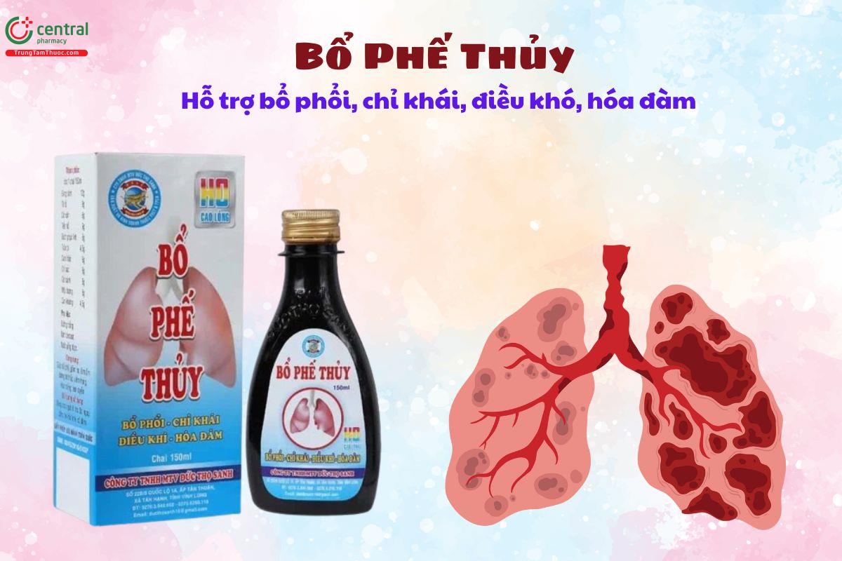 Bổ Phế Thủy - Bổ phế, hỗ trợ giảm ho, khàn tiếng, viêm họng