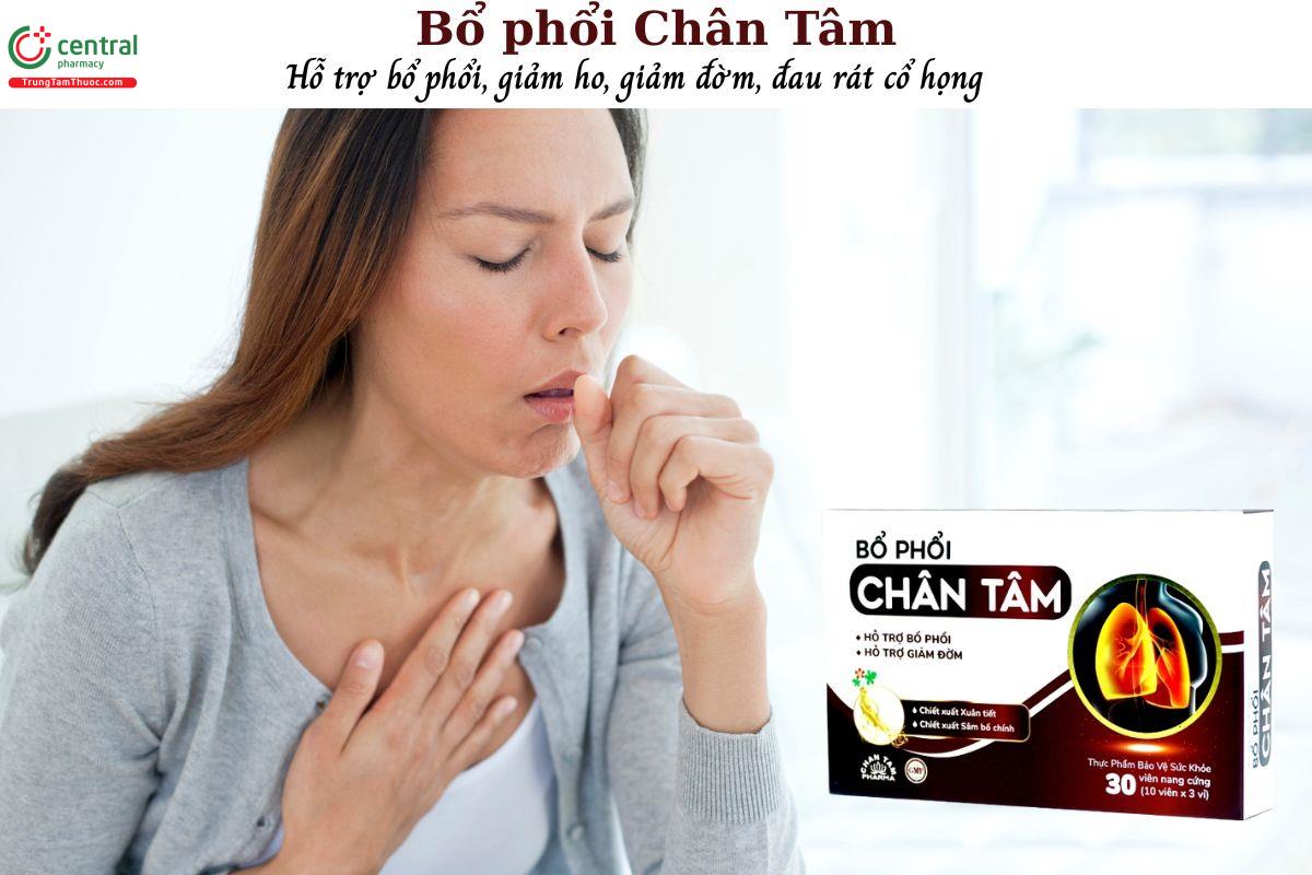 Bổ Phổi Chân Tâm - Hỗ trợ bổ phổi, nhuận phế, giảm ho, giảm đờm