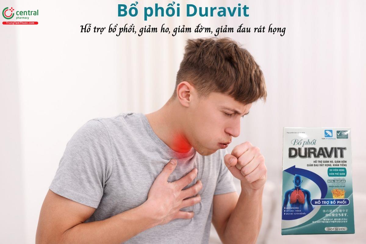 Bổ phổi Duravit - Hỗ trợ giảm ho, giảm đờm, tăng cường sức đề kháng