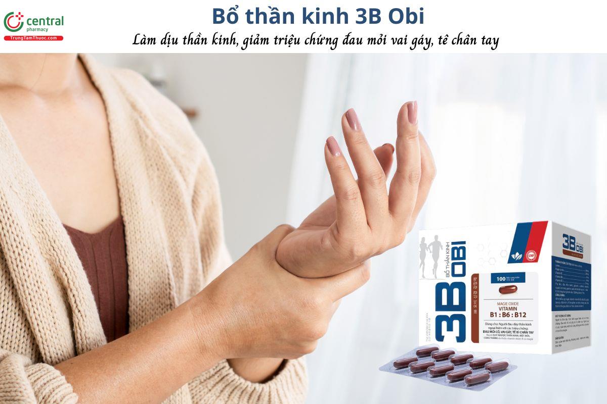 Bổ thần kinh 3B Obi - Làm dịu thần kinh, giảm đau mỏi vai táy, tê tay chân