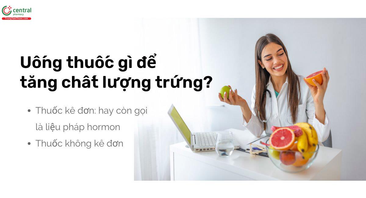 Uống thuốc gì để tăng chất lượng trứng?