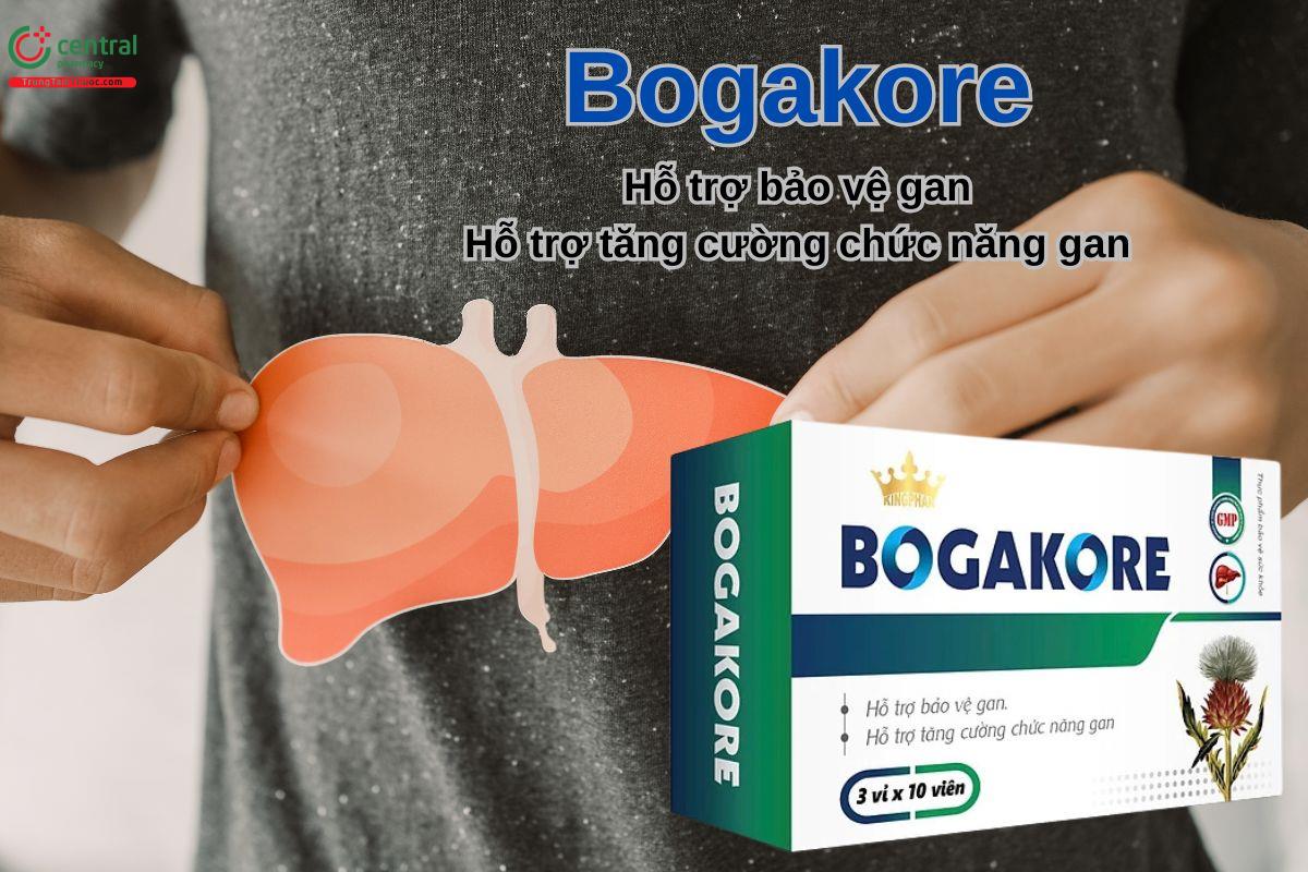 Viên uống Bogakore giúp hỗ trợ bảo vệ gan, tăng cường chức năng gan