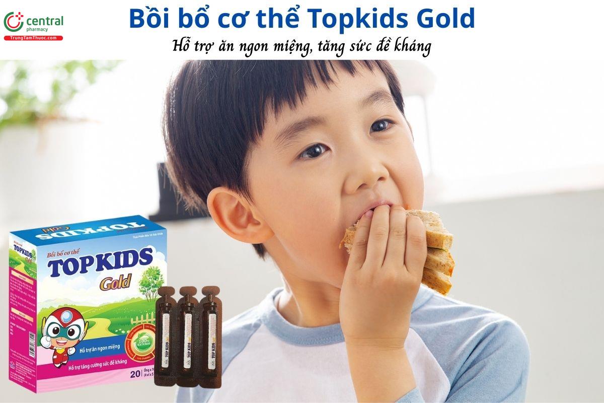 Bồi bổ cơ thể Topkids Gold - Hỗ trợ tiêu hóa, tăng sức đề kháng