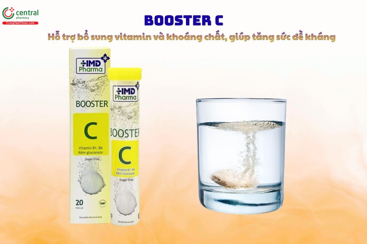 Booster C bổ sung vitamin và khoáng chất, giúp tăng sức đề kháng