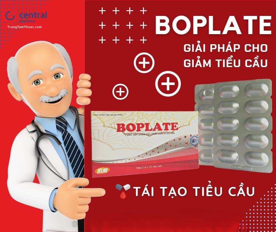 Hinh 1: Viên uống Boplate - Giải pháp cho người suy giảm tiểu cầu