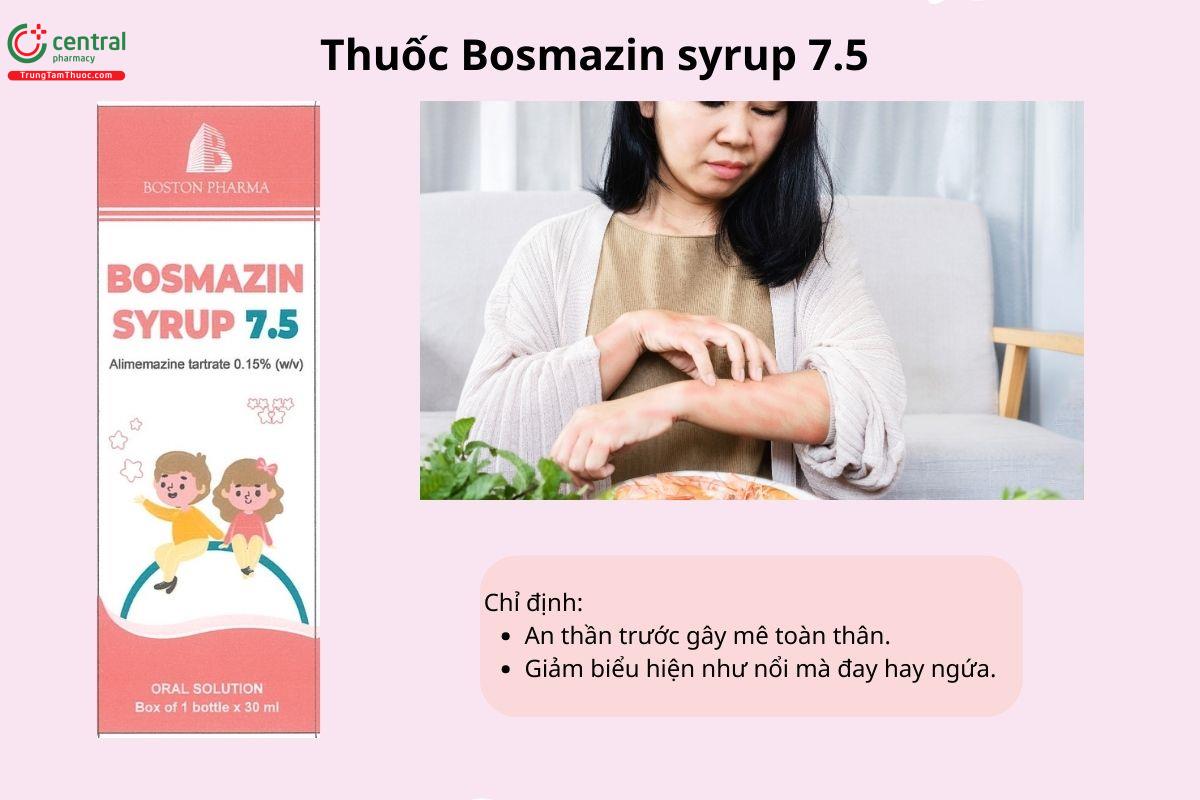 Chỉ định của thuốc Bosmazin syrup 7.5