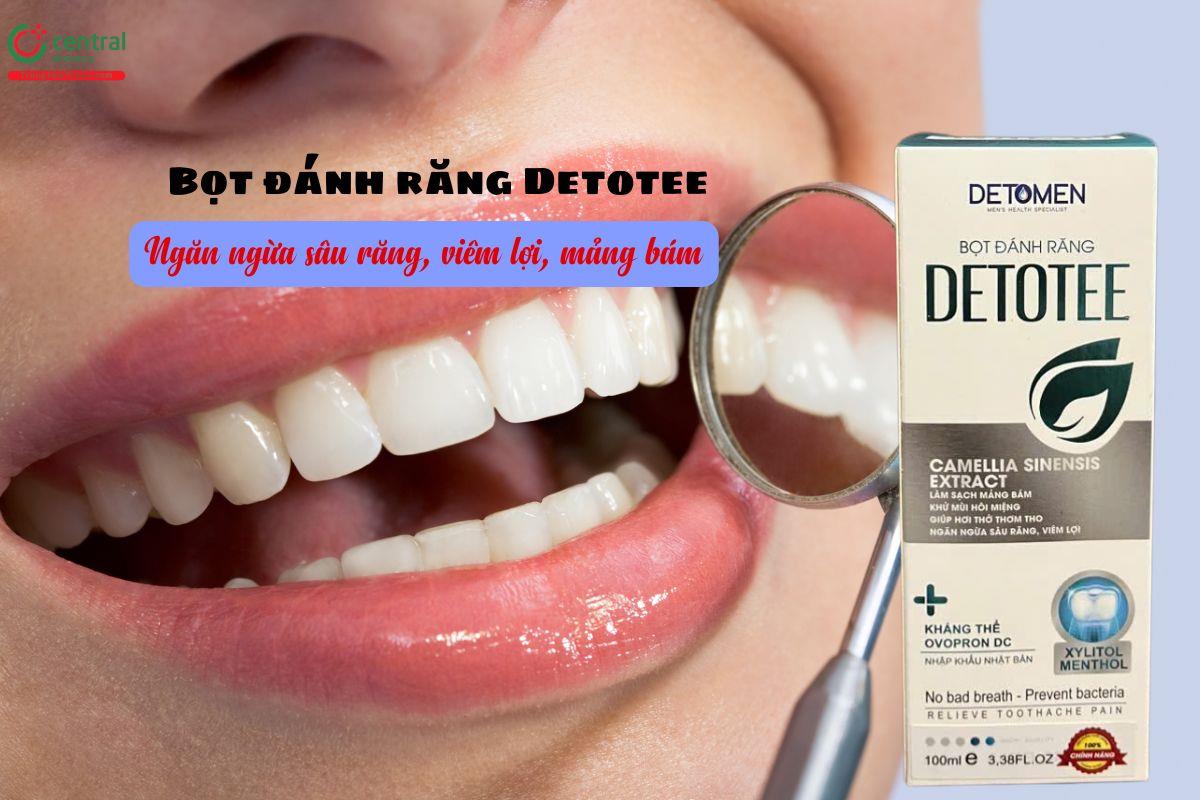 Bọt đánh răng Detotee giúp ngăn ngừa sâu răng, viêm lợi, mảng bám