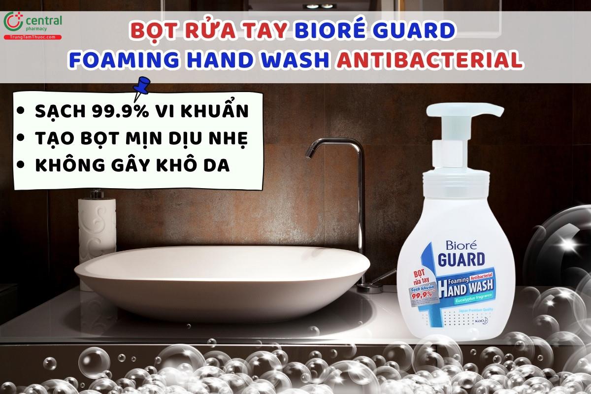 Bọt rửa tay Bioré Guard Foaming Hand Wash Antibacterial 250ml sát khuẩn tốt