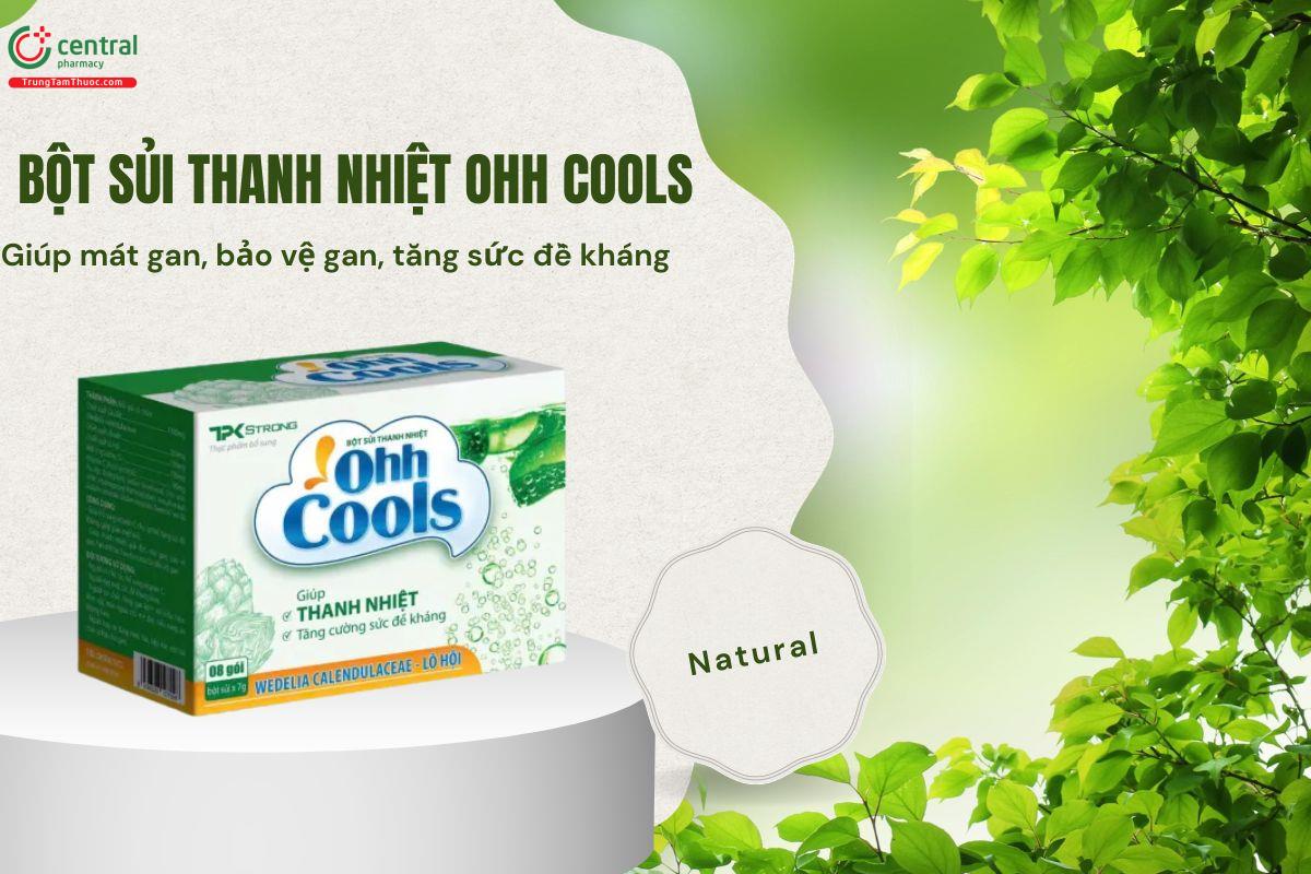 Bột sủi thanh nhiệt Ohh Cools - Giúp mát gan, bảo vệ gan, tăng cường miễn dịch