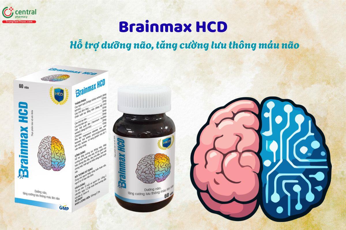 Brainmax HCD hỗ trợ bổ não, tăng cường lưu thông máu não