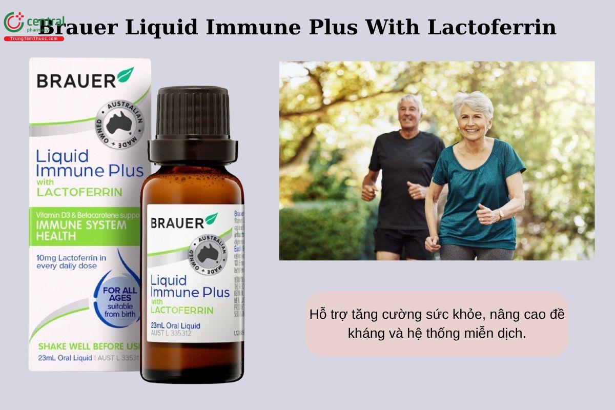 Công dụng của Brauer Liquid Immune Plus With Lactoferrin