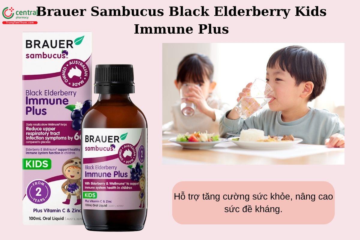 Công dụng của Brauer Sambucus Black Elderberry Kids Immune Plus