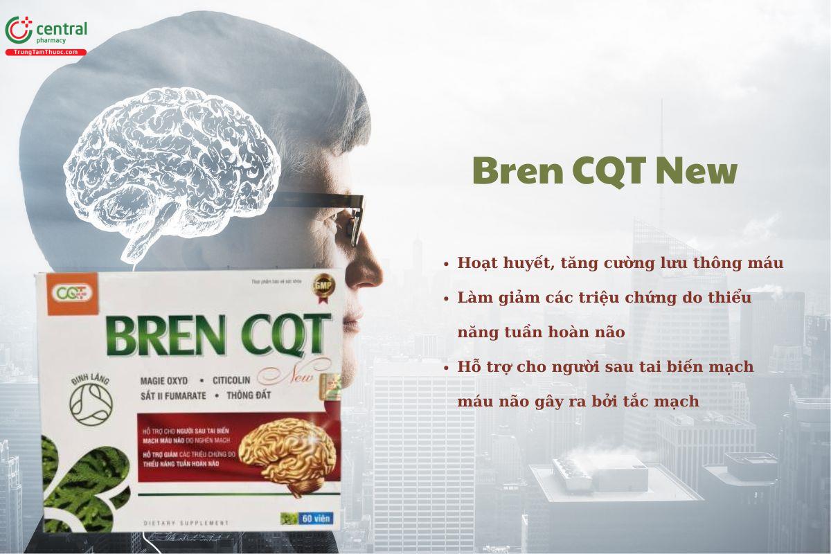 Bren CQT New - Hỗ trợ lưu thông tuần hoàn máu não