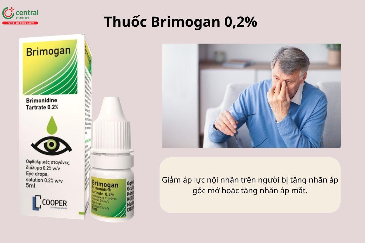 Chỉ định của thuốc Brimogan 0,2%