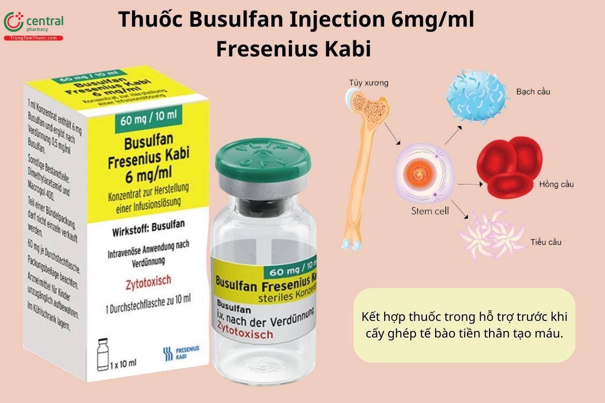 Chỉ định của thuốc Busulfan Injection 6mg/ml Fresenius Kabi
