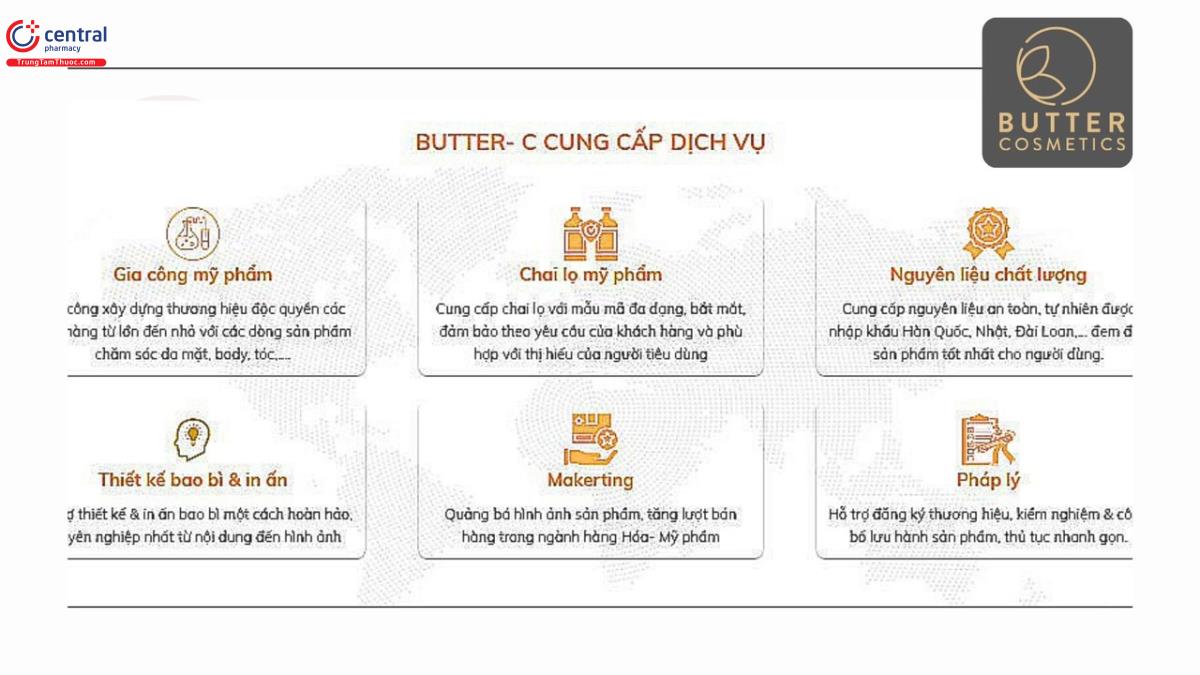 Dịch vụ do Butter Cosmetics cung cấp