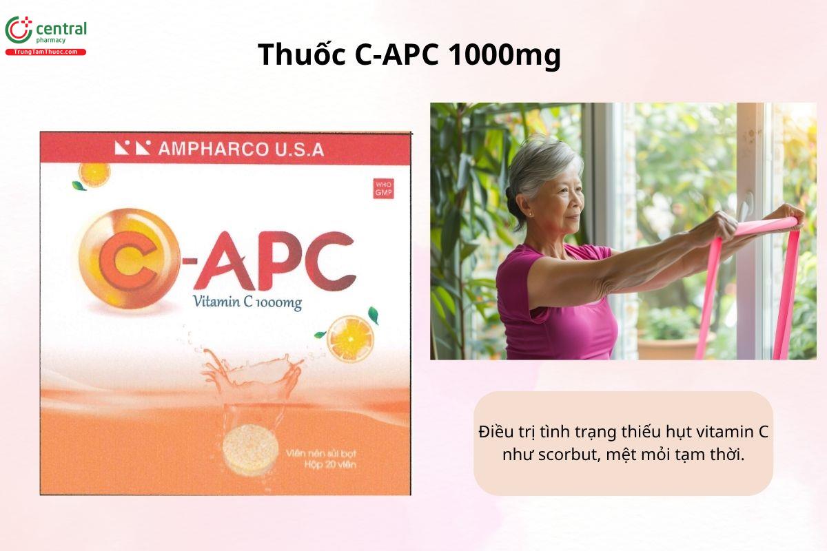 Chỉ định của thuốc C-APC 1000mg