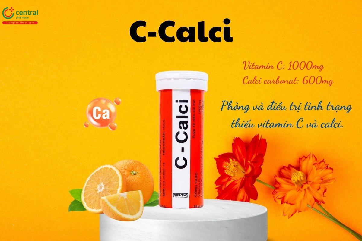 Viên sủi C-Calci OPC giúp ngăn ngừa và điều trị sự thiếu hụt vitamin C và calci 