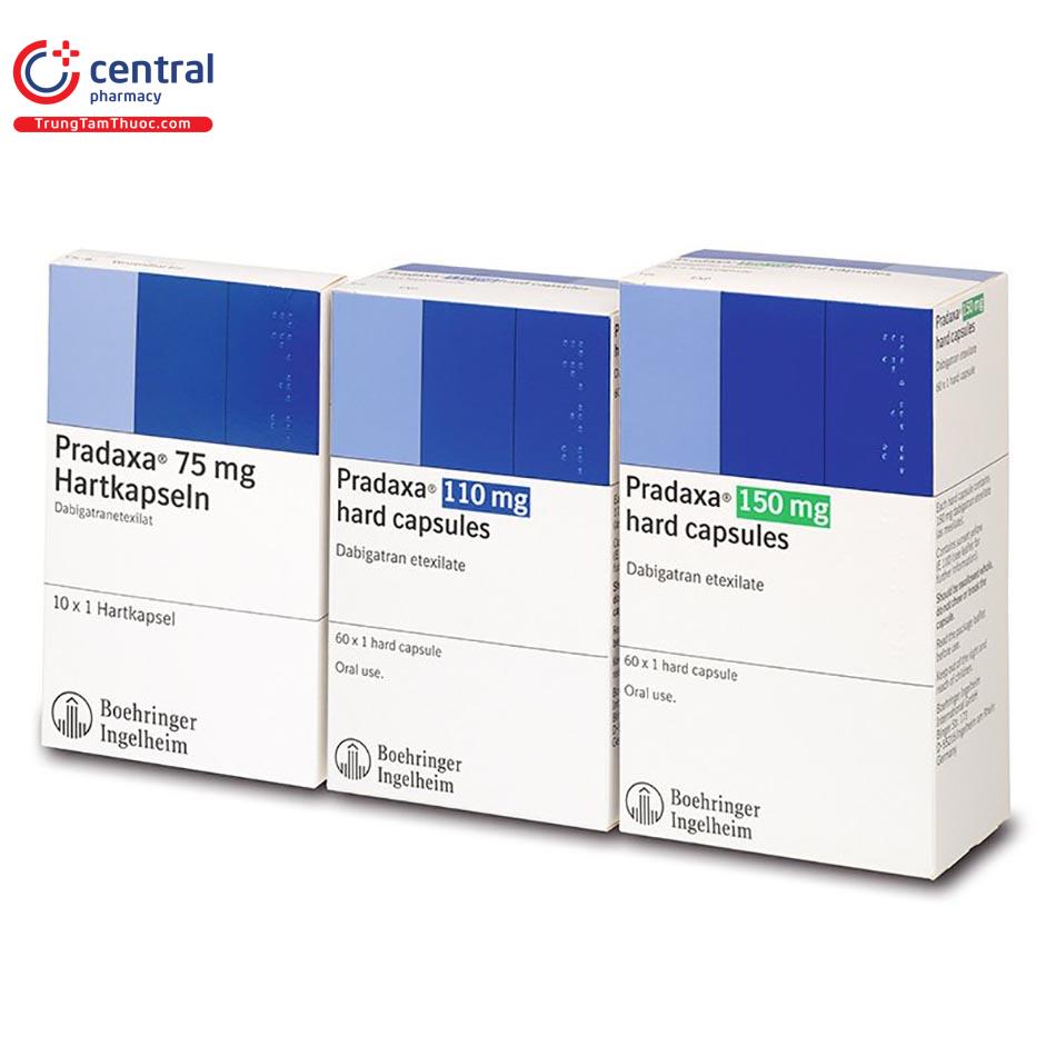 Các mức liều của thuốc Pradaxa