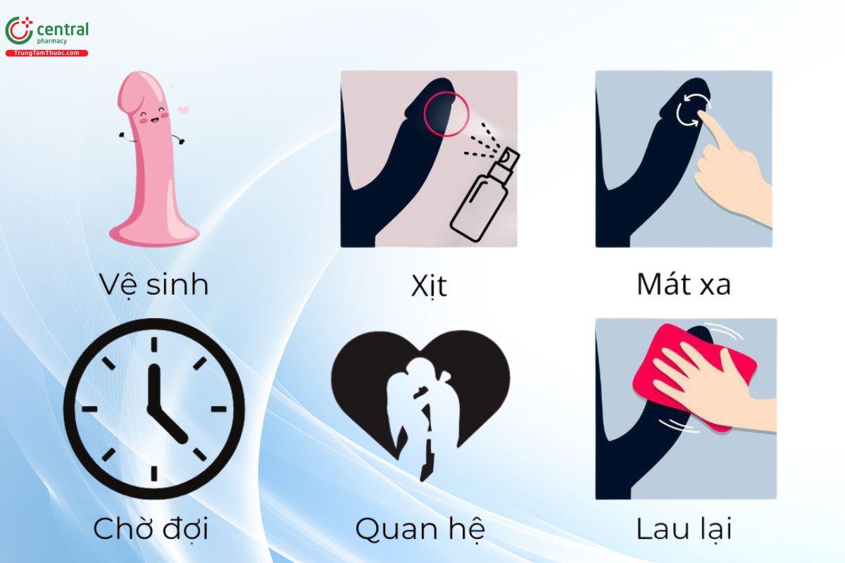 Cách dùng thuốc xịt kéo dài thời gian quan hệ hiệu quả nhất