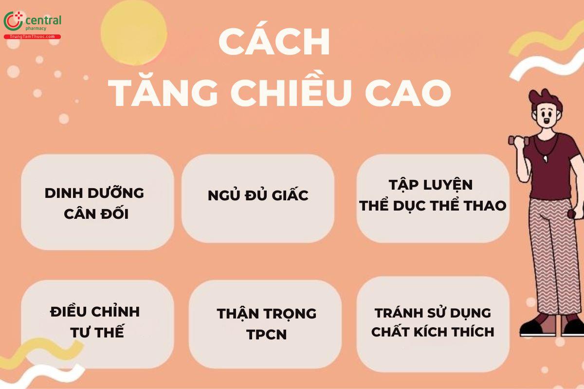 Cách để tăng chiều cao