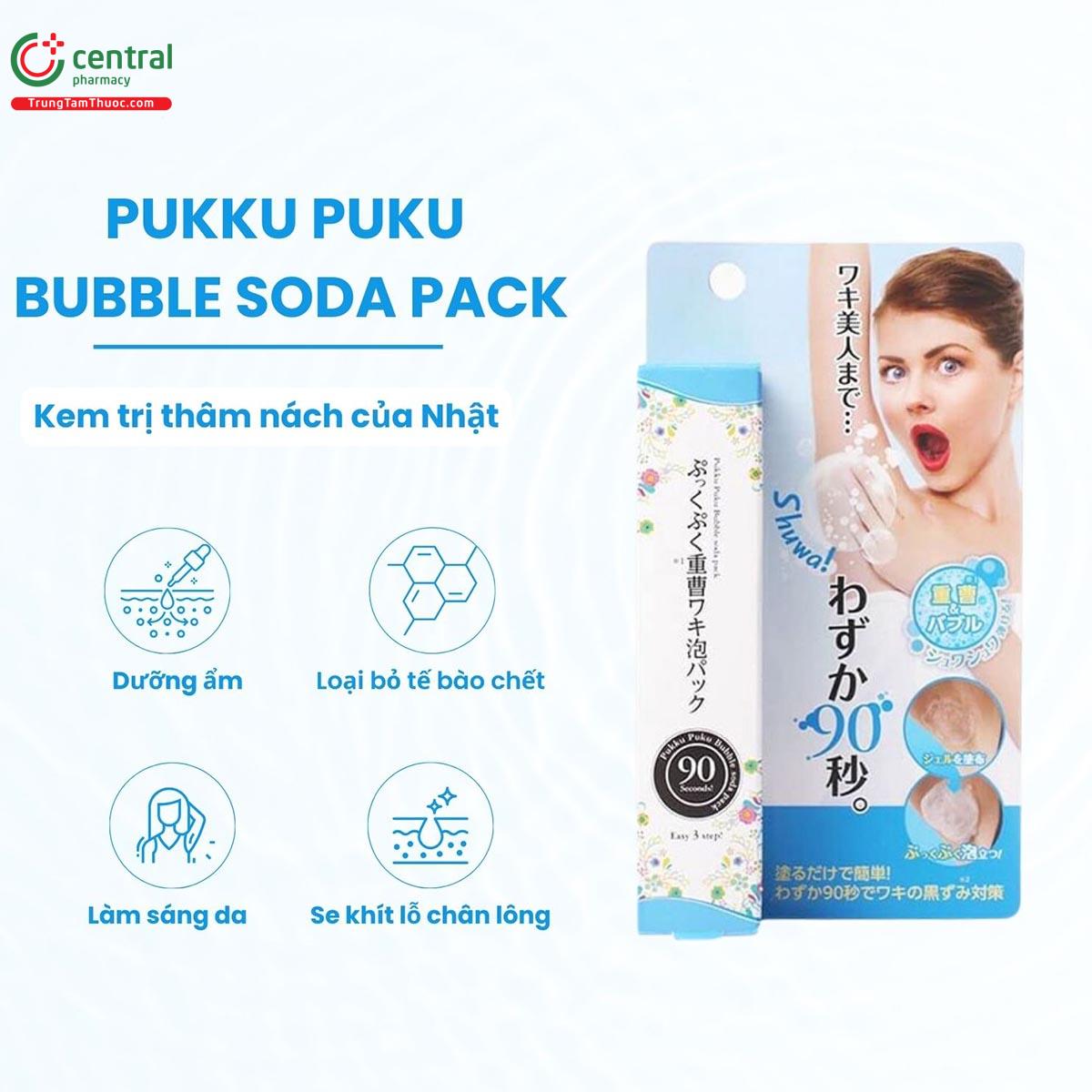 Kem trị thâm nách của Nhật Pukku Puku Bubble Soda Pack