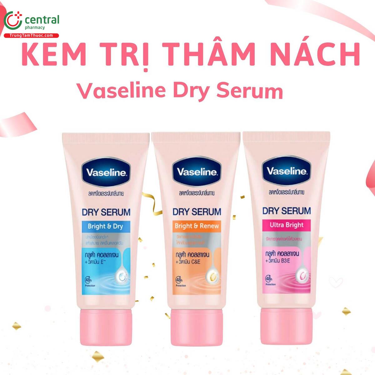 Kem trị thâm nách Vaseline Dry Serum