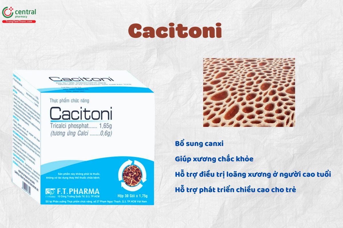 Cacitoni - Bổ sung canxi, giúp xương và răng chắc khỏe