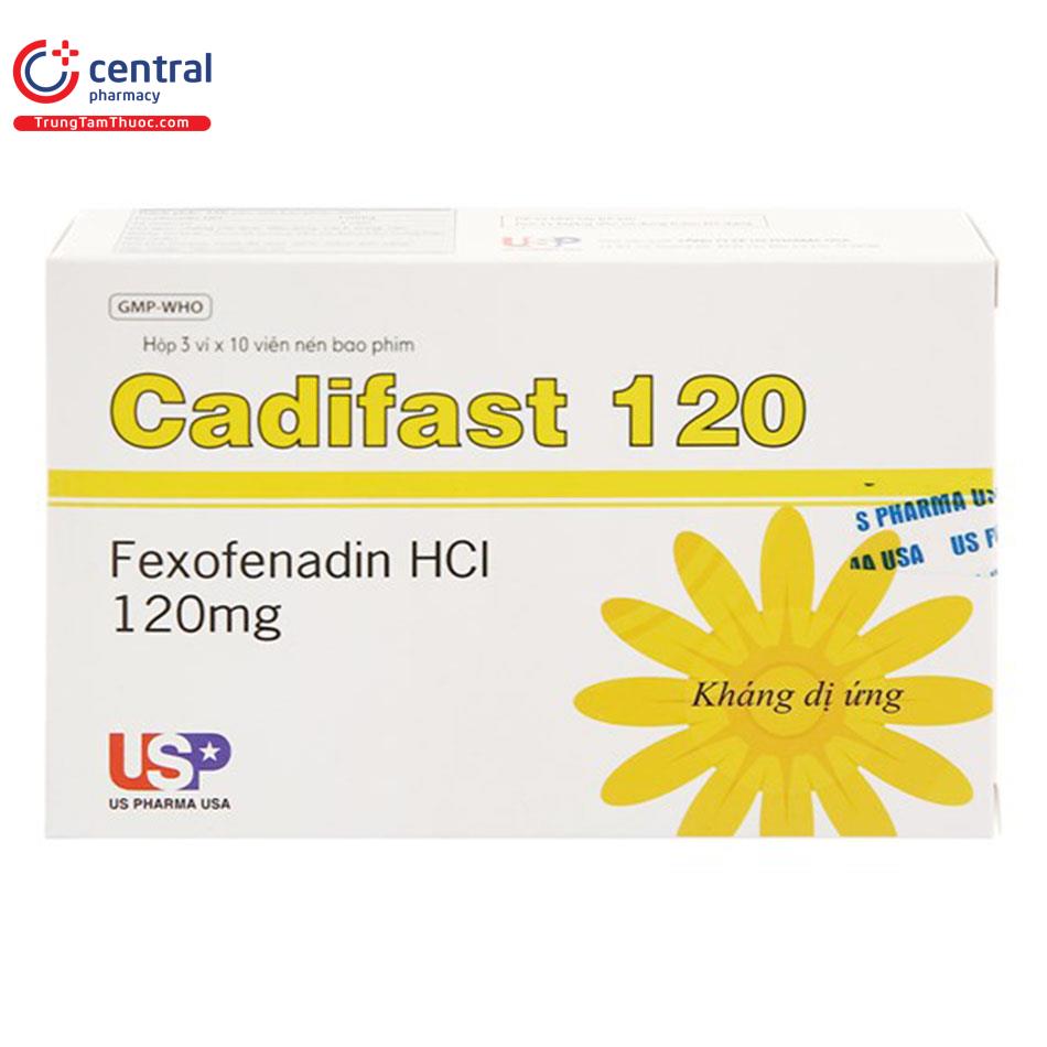Mẫu thuốc Cadifast 120 mới